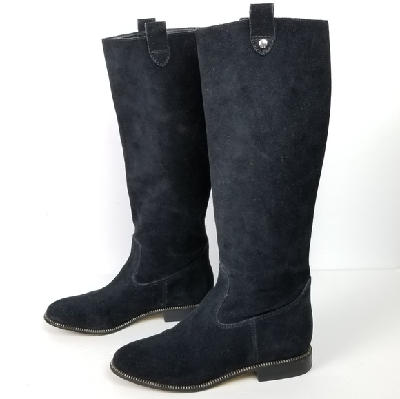 Michael Kors Bayview Suede Riding Boots Sz 5.5 - Picture 3 of 8